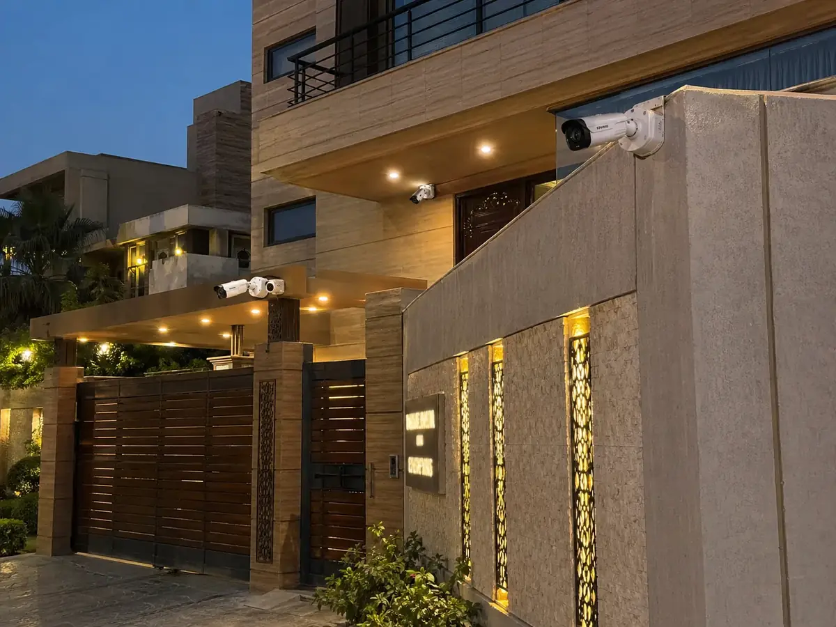Residential villa CCTV security DHA Phase 6 Karachi