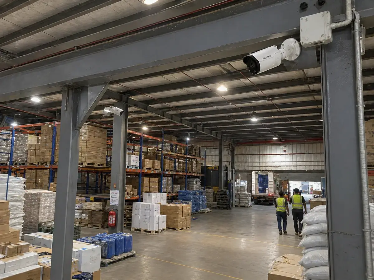 Warehouse CCTV monitoring SITE Industrial Area Karachi